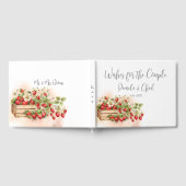 Wasserfarbe Erdbeeren Gästebuch (Voll)