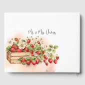 Wasserfarbe Erdbeeren Gästebuch (Rückseite)