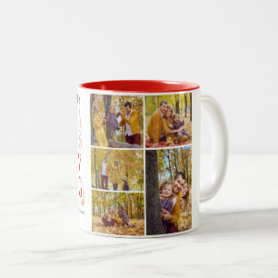 Wasserfarbe Ernte Herbst glücklich Danksagung Zweifarbige Tasse