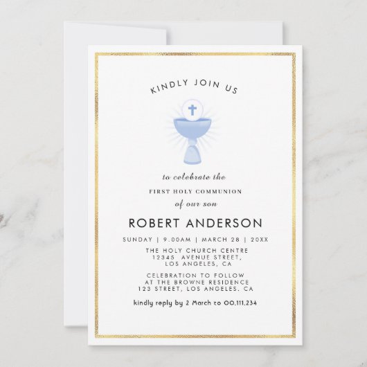 Wasserfarbe erste heilige Einladung (Vorderseite)