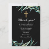 Wasserfarbe Erste heilige Kommune Foto Vielen Dank Ankündigung (Vorderseite)