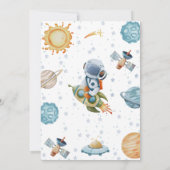 Wasserfarbe Erste Reise rund um die Sonne 1. Gebur Einladung (Rückseite)