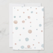 Wasserfarbe Erstgeburt Drache mit Ballon Einladung (Rückseite)