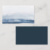 Wasserfarbe, Escortkarte, einfach modern Platzkarte (Vorne/Hinten)