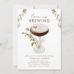 Wasserfarbe Espresso Martini Brautparty Einladung<br><div class="desc">Aquarell Espresso Martini Bridal Dusche Einladung</div>