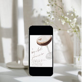 Wasserfarbe Espresso Martini Brautparty Einladung