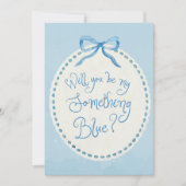 Wasserfarbe "Etwas Blaue Crew" Coquette-Vorschlag Karte (Vorderseite)