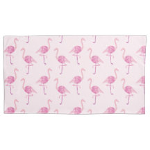 Wasserfarbe Fabulous Flamingo Reversible Pillow