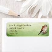 Wasserfarbe Falcon Sparrow Hawk Bird (Insitu)