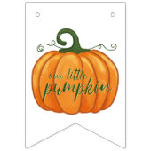 Wasserfarbe Fall Orange Pumpkin Wimpelkette (Erste Fahne)