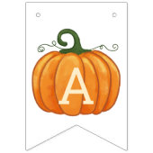 Wasserfarbe Fall Orange Pumpkin Wimpelkette (Dritte Fahne)