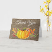 Wasserfarbe Fall Pumpkin Burlap Danke Karte (Gelbe Blume)