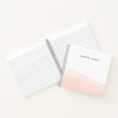 Wasserfarbe Farbe Rosa Feminine Ombre Notizblock (Innenseite)