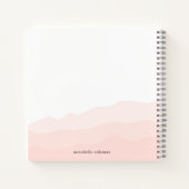 Wasserfarbe Farbe Rosa Feminine Ombre Notizblock (Rückseite)
