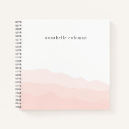 Wasserfarbe Farbe Rosa Feminine Ombre Notizblock