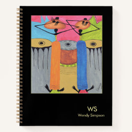 Wasserfarbe, Farben des Glücks Notizblock