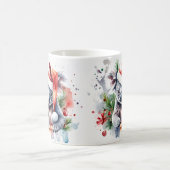 Wasserfarbe Feierliche Koala Weihnachtsfeier Tasse (Mittel)