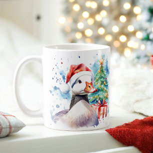 Wasserfarbe Festliche Goose Weihnachten Tasse
