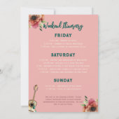 Wasserfarbe finale Fiesta Bachelorette Einladung (Rückseite)