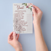 Wasserfarbe Finden Sie die Gast-Brautparty-Spielka Flyer (Handgriff)