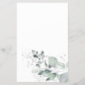 Wasserfarbe Finden Sie die Gast-Brautparty-Spielka Flyer (Hinten)