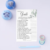 Wasserfarbe Finden Sie die Gast-Brautparty-Spielka Flyer (Einzeln)