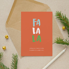 Wasserfarbe Fisch La La La Rote Weihnachten