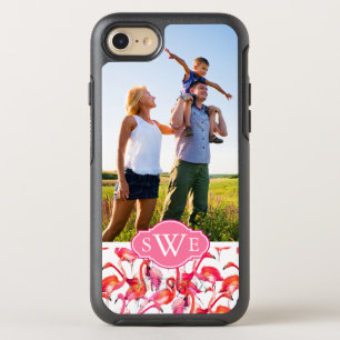 Wasserfarbe Flamingos  Foto hinzufügen OtterBox Symmetry iPhone 8/7 Hülle