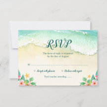Wasserfarbe Floral Beach Bat Mitzvah