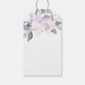 Wasserfarbe Floral Elegant Hochzeit Vielen Dank Geschenkanhänger (Rückseite)