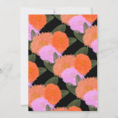 Wasserfarbe Florals Bouquet Pink Fett Brautparty Einladung (Rückseite)