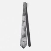 Wasserfarbe Florals Gray Personalize Krawatte (Vorderseite)