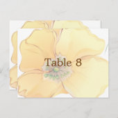 Wasserfarbe Florals Hochzeit Platzkarte Größe: Postkarte (Vorne/Hinten)