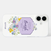 Wasserfarbe Florals Scripture Verse Personalisiert Case-Mate iPhone Hülle (Rückseite (Horizontal))