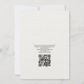 Wasserfarbe Florida USA Ziel QR Code Hochzeit Einladung (Rückseite)