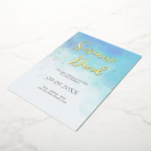 Wasserfarbe & Foil Einladung (Gedreht)