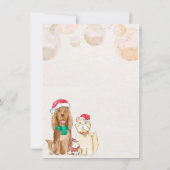 Wasserfarbe Friendsmas Weihnachtsfeierliche Party Einladung (Rückseite)