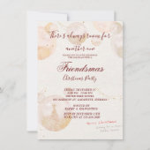 Wasserfarbe Friendsmas Weihnachtsfeierliche Party Einladung (Vorderseite)