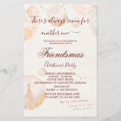 Wasserfarbe Friendsmas Weihnachtsfeierliche Party Flyer (Vorne)