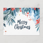 Wasserfarbe Frohe Weihnachten (Vorderseite)
