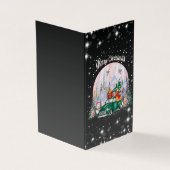 Wasserfarbe frohe Weihnachten, Auto der Geschenke (Vorderseite)