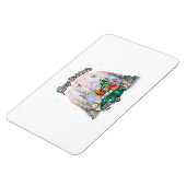 Wasserfarbe frohe Weihnachten, Auto der Geschenke Magnet (Linke Seite)