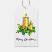 Wasserfarbe Frohe Weihnachten Geschenkanhänger (Rückseite)