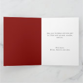 Wasserfarbe Frohe Weihnachtsbäume Karte (Innenseite)