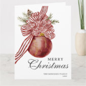 Wasserfarbe Frohe Weihnachtsbäume Karte (Vorderseite)