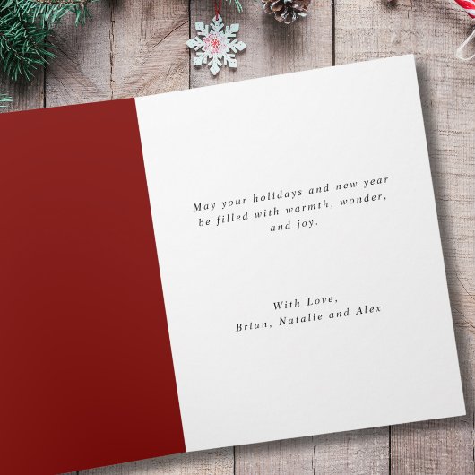 Wasserfarbe Frohe Weihnachtsbäume Karte