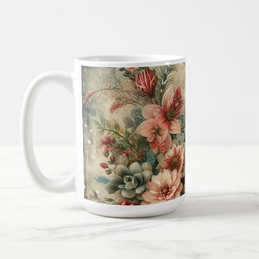 Wasserfarbe Frohe Weihnachtsgnom Kaffeetasse (Links)