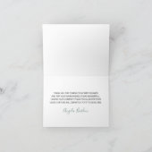 Wasserfarbe Frohe Weihnachtsnachtsnachtsnachtscrem Dankeskarte (Innenseite)