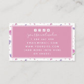 Wasserfarbe Fruchtsäfte Weintrauben & Wassermelone Visitenkarte (Rückseite)