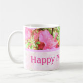 Wasserfarbe Fuchsia Hydrangeas Message Coffee Tass Kaffeetasse (Links)